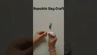 Republic Day Crafts From Waste  | Tricolor Crafts #Shorts
