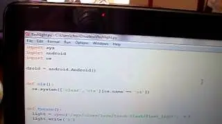 Flashlight (LED) Toggle on cellphone with Python for Android