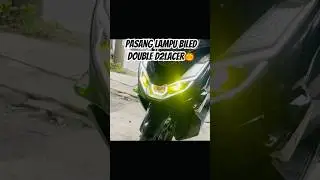 Modifikasi pcx 160 . Pasang biled bouble d2lacer #biled #lampubiled  #bullaes #d2laser #racing