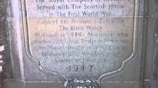 Dewar Gravestone Aberdalgie Strathearn Perthshire Scotland