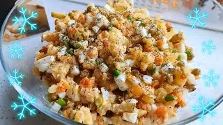 Einfach schnell und lecker Kartoffelsalat ohne Mayo / Салат зимний быстрый и очень вкусный