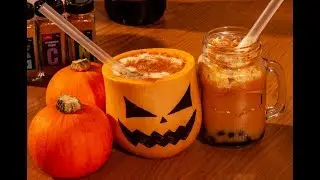 DIY Pumpkin Spice Bubble Tea (Halloween Boba Drink)
