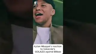 Kylian Mbapp&eacute;&rsquo;s reaction to Valverde&rsquo;s GOLAZO against Bilbao  #laliga #football #realmadrid