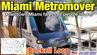 [ USA Railroad ] Miami Metromover Brickell Loop in December 2019