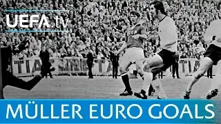 All of Gerd M&uuml;ller&rsquo;s goals at EURO 1972