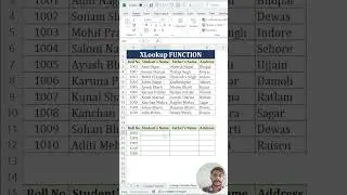 Search Data Smartly Using XLOOKUP in Excel.🧠#excel #exceltips #excelshorts #globalcomputerworld