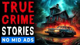 Chilling True Crime Bedtime Stories 🛑 NO MID ADS | Rain for Sleep | Adults | Black Screen Vol. 365