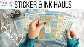 RECENT PLANNER STICKER HAULS + NEW FOUNTAIN INKS | thecoffeemonsterzco + Hubman & Chubgirl