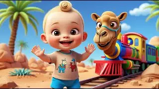 Camel Rides Desert Train Song | Fun Camel Song for Kids | Sandy Adventure Nursery Rhyme