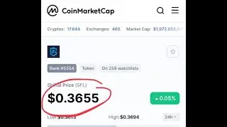 Nhận 10 SFL( S&agrave;n Shiftal)K&egrave;o xịn như s&agrave;n WAZIL của ẤN ĐỘ  đ&atilde; c&oacute; tr&ecirc;n coinmaketcap