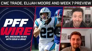 Christian McCaffrey trade, Elijah Moore trade request + latest NFL news | PFF Wire