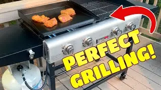 Royal Gourmet Grill Griddle combo perfect for Cookout tailgating mobile cooking