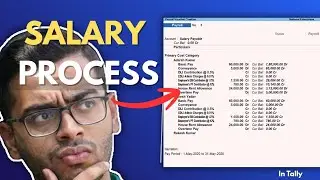 Salary Processing in Tally Prime Payroll | Attendance, PF, ESI & IT Payment. #40