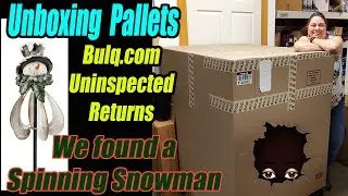 Unboxing a Bulq.com Pallet and we found a Spinning snowman. What other Fun Finds did we get?