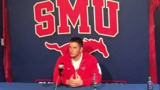 SMU defensive end Andrew McCleneghen talks about the Defensive effort in the 31-13 win over UNT