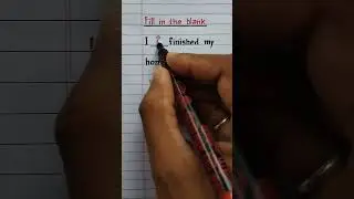 I _ finished my homework.