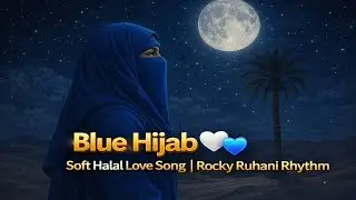 Blue Hijab 💙🤍 | Soft Halal Love Song | Rocky Ruhani Rhythm