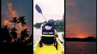 Sunset Kayaking was just magical. Cinematic Travel #shorts