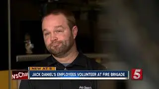 Jack Daniel's employees volunteer at fire brigade
