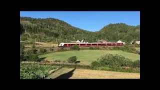 Noen av de siste togene gjennom Kjose i 2018 / Some of the last train's through Kjose in 2018