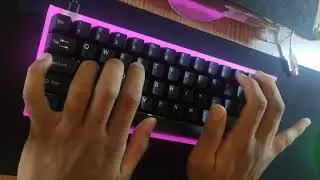 Acrylic Tofu DIY Custom Mechanical Keyboard 60% with Gateron Black KS-3