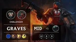 Graves Mid vs Mordekaiser - EUW Challenger Patch 9.24
