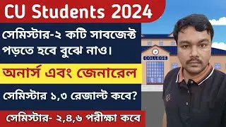 CU 2nd semester syllabus 2024 | CCF CU 2nd semester syllabus | CU 1st and 3rd semester result date