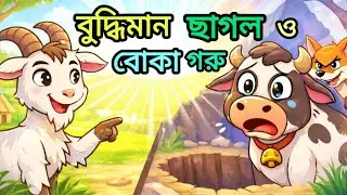 বুদ্ধিমান ছাগল ও বোকা গরু 🐐🐄 &mdash; Clever Goat & Silly Cow ।। Bengali cartun video 