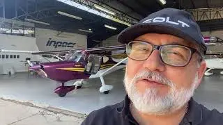 Voando o Conquest com motor Jabiru  PU-LOS