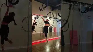 Aerial Hoop beginner flow #aerialhoop #aerialhooptricks #lyra #aerialdance #combo #choreo #gymlover