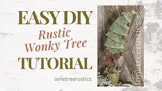 Rustic Wonky Tree  #diy #christmas #craft 