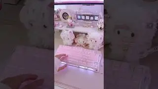 unboxing a captivating pink keyboard 🤍🌸✨#gamingsetup #gravastar #pinkaesthetic