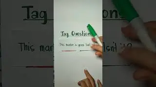 How to make Tag Questions