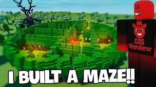I Built the Craziest Maze in 99 Nights in a Forest!
