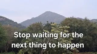 Stop waiting for the next thing to happen ~ Satsang with Rishi 10.01.25 (private group meeting)