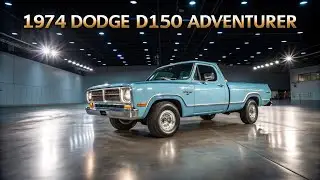 Dodge D150 Adventurer 1974 года &ndash; классический пикап, экстерьер и интерьер в небесно-голубом цвете