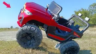 New  12v battery operator 4x4 Remote Control 12v Red Jeep testing Latest video ? creator toys 