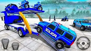 Truck Transporter Grand Police Prado (2021) Car Simulator - New Best GamePlay