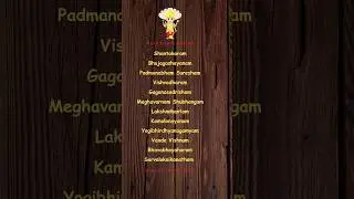 Vishnu Mantra| Shantakaram Bhujagashayanam