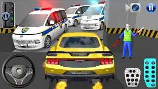 New Mustang car Stuck in Parking Garage - 3D Driving Class 2026 - 3D Driving Class - Car Game 