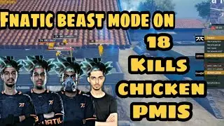 FNATIC 18 KILLS CHICKEN | FNATIC MAXKASH BACK 2 BACK MVP.
