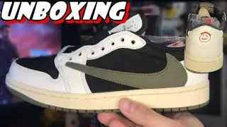 AIR JORDAN 1 LOW TRAVIS SCOTT OLIVE REVIEW/UNBOXING! (Travis Scott Air Jordan 1 Low Olive)