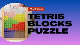 ASMR PLAYING COLORFUL TETRIS BLOCKS PUZZLE