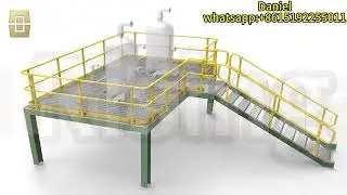 steel grating platform installation #steelgrating #steelgratingplatform