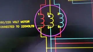 6 Lead motor connection to Close Transition Wye Delta starter. How to read its Schematic Diagram.