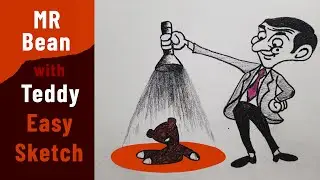 How to draw Mr. Bean easy step by step || Mr. Bean pencil sketch || Art For Kids