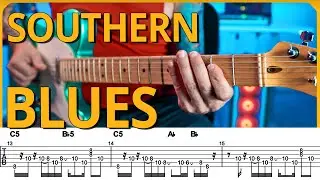 Some COOL SOUTHERN BLUES ROCK Riffs to try! // with TABS