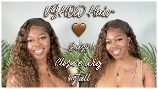 You Need This Wig ! Amazon Highlight Closure Wig Install | VSHOW Hair 🤎