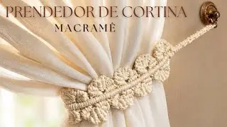 Prendedor de cortina em Macramê passo a passo #macrame 