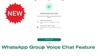 Recent WhatsApp update. WhatsApp Group call is replaced by WhatsApp Group Voice Chat.